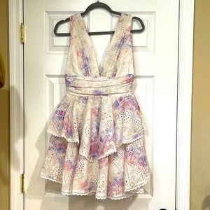 Gianni Bini - Eyelet Plunge Back Dress